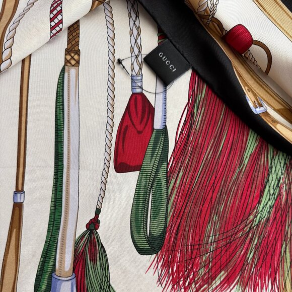 Display #1 Gucci Equestrian Silk Scarf - Picture 9 of 16